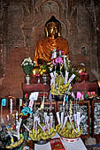 Bagan Myanmar. Image of Buddha of Dhammayazika pagoda. 